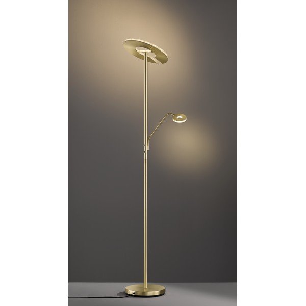 LED затъмняваща се подова лампа златна (височина 180 cm) Dent – Fischer & Honsel-image-2