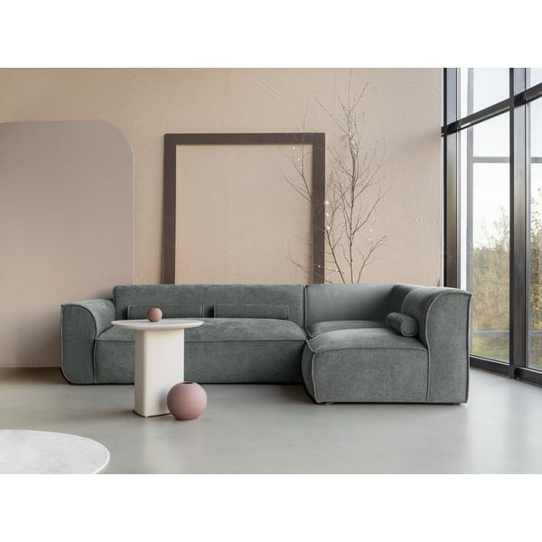 Светлозелен ъглов диван (десен ъгъл) Flex Felix – Miuform-image-1