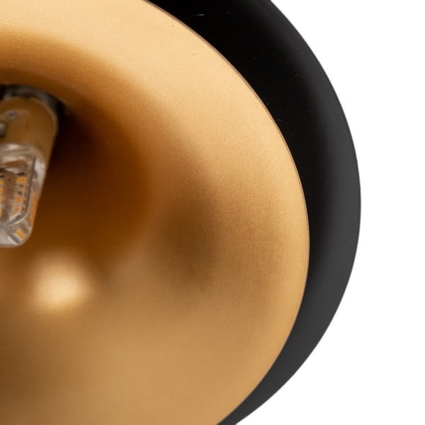 Черно висящо осветително тяло с метален абажур ø 36 cm – Ixia-image-1