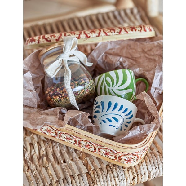 Глинена чаша в бяло и синьо 240 ml Heikki – Bloomingville-image-3