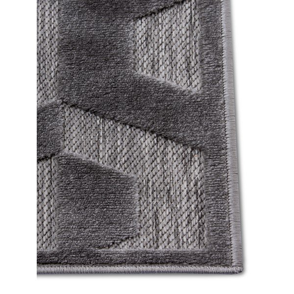 Антрацитен килим 133x190 cm Iconic Hexa - Hanse Home-image-3