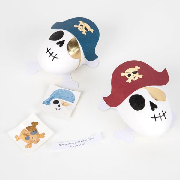 Парти аксесоари в комплект от 3 бр. Pirate Skulls Surprise Balls – Meri Meri-image-1