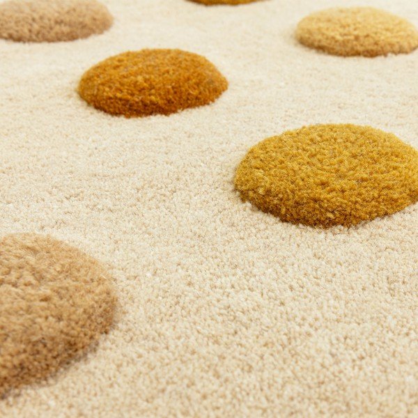Жълт ръчно изработен вълнен килим 160x230 cm Dotty – Asiatic Carpets-image-4