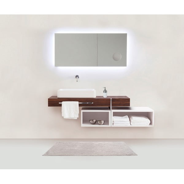 Сива памучна постелка за баня Ono, 50 x 80 cm - Wenko-image-1