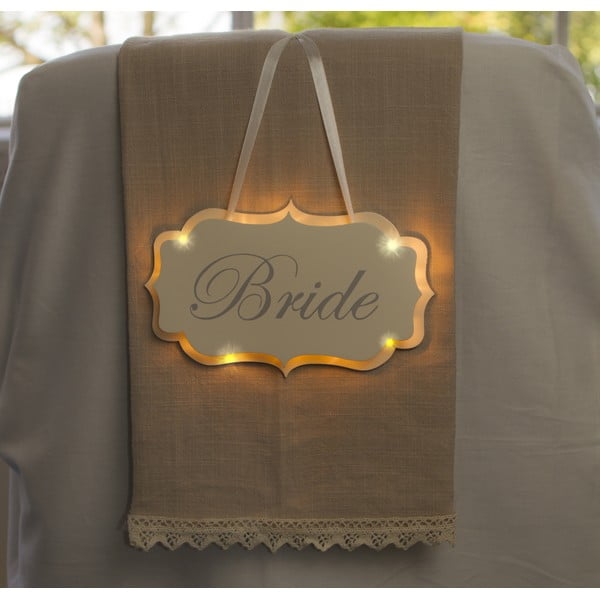 Svatební dekorace s LED světly Bride Hanger