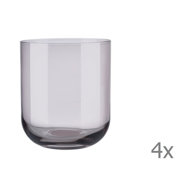 Комплект от 4 лилави чаши за вода Mira, 350 ml - Blomus