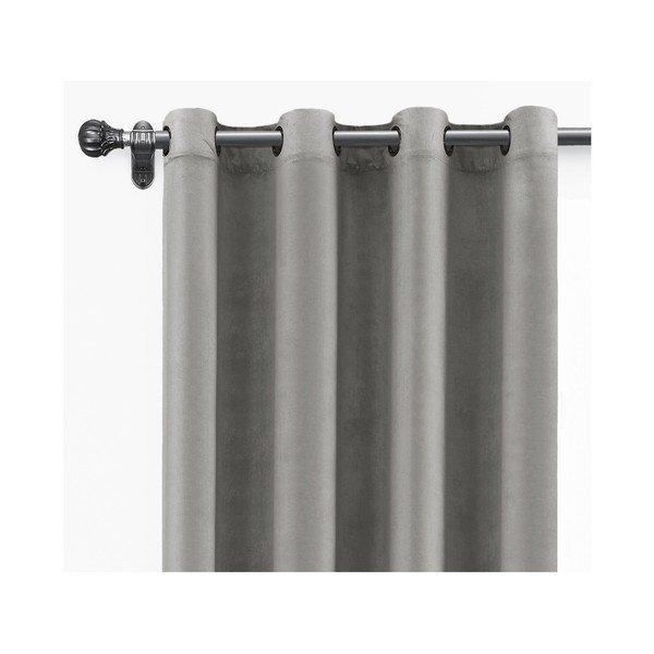 Завеса от сиво кадифе , 140 x 260 cm - Velvet Atelier