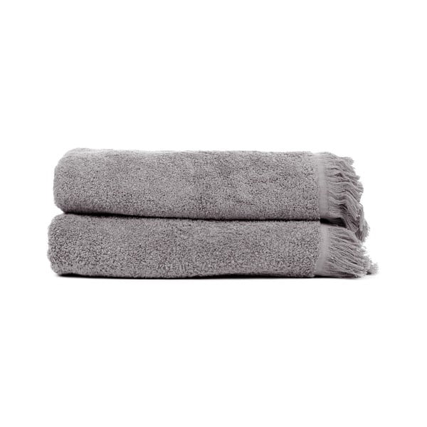 Комплект от 2 антрацитно сиви кърпи от 100% памук , 50 x 90 cm - Bonami Selection