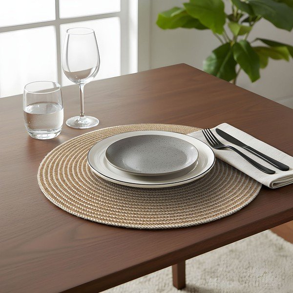 Текстилна подложка за хранене ø 38 cm Othello – douceur d'intérieur-image-1