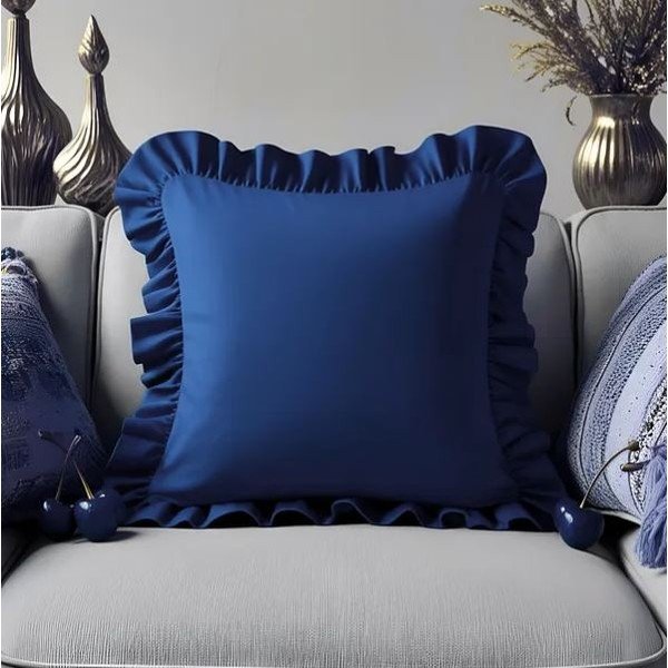 Калъфка за възглавница със смес от памук 40x40 cm Ruffled – Mila Home