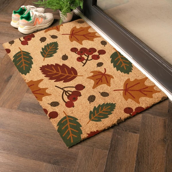 Изтривалка от кокосови влакна 40x60 cm Autumn Leaves – Artsy Doormats-image-1