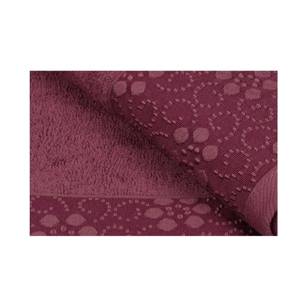 Комплект от 2 тъмночервени кърпи от чист памук Grande, 50 x 90 cm - Soft Kiss-image-3