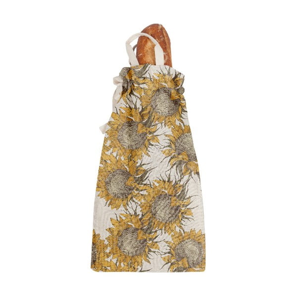 Торба за хляб с ленена чанта Слънчоглед, височина 42 cm - Really Nice Things