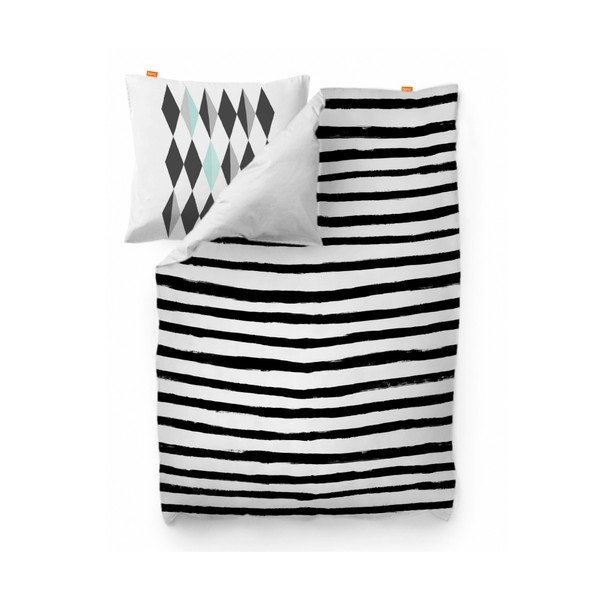 Bavlněný povlak na peřinu Blanc Stripes, 220 x 220 cm