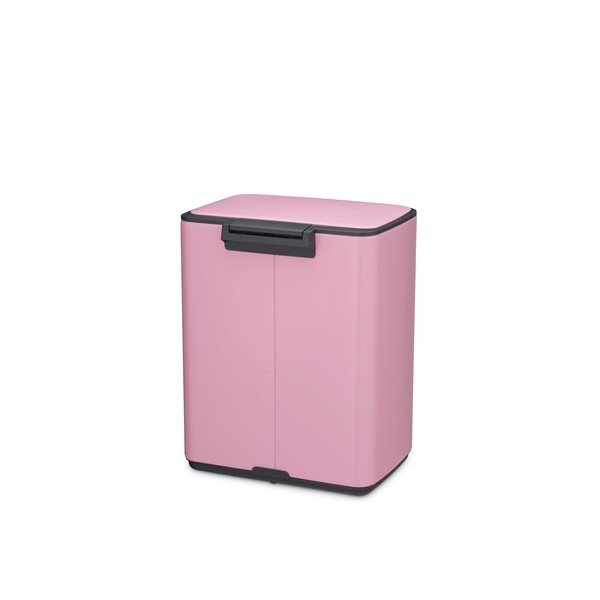 Розово стоманено кошче за боклук с педал 12 l Bo – Brabantia-image-4