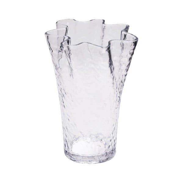 Стъклена ваза (височина 30 cm) Ruffle – Hübsch