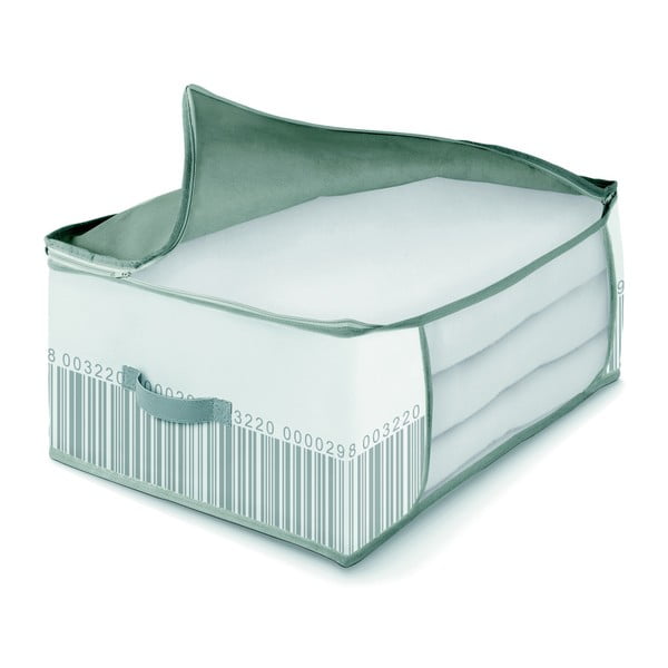 Зелена и бяла кутия за съхранение на завивки Bright, 60 x 45 cm - Cosatto