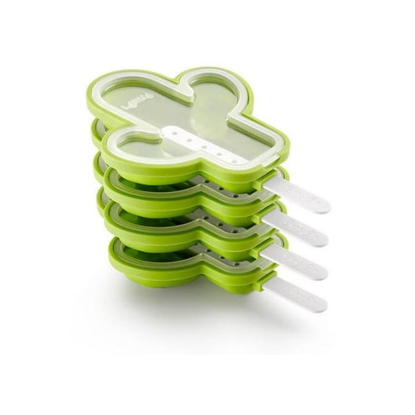 Комплект от 4 силиконови форми за сладолед с форма на зелен кактус - Lékué