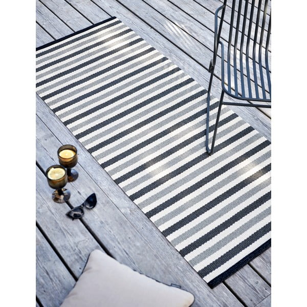 Сива и бежова пътека за открито и закрито 85x200 cm Teo Warm Grey – Pappelina-image-3