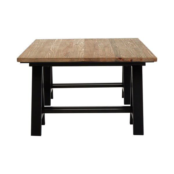 Масичка за кафе с плот от борова дървесина в естествен цвят 80x140 cm Hampstead - Premier Housewares-image-2