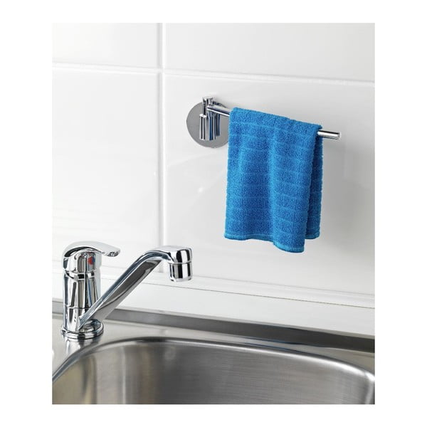 Самозадържащ се държач за кърпи от неръждаема стомана Turbo-Loc, товароносимост до 40 кг - Wenko-image-2