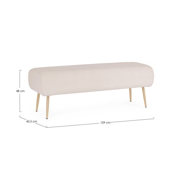 Бяла подплатена пейка Olga – Bizzotto-image-3