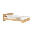 Двойно легло 200x200 cm ПДЧ/от шперплат от декор от дъб  с включена подматрачна рамка в естествен цвят Valt – noo.ma