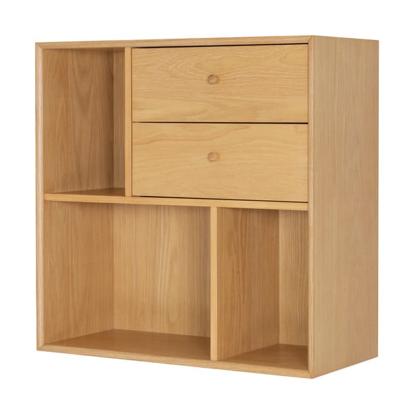 Модулна система от рафтове в дъбов декор в естествен цвят 70x70 cm Z - Tenzo-image-3