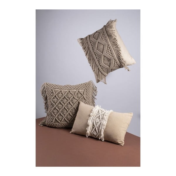 Текстилна декоративна възглавница 45x45 cm Macrame - VDE Tivoli 1996-image-2