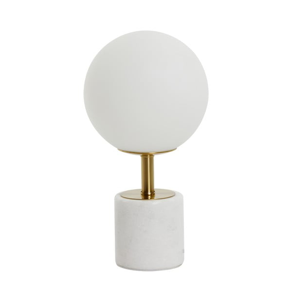 Бяла настолна лампа (височина 35 cm) Medina - Light & Living-image-3