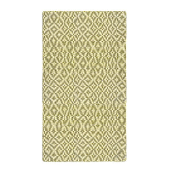 Зелен двустранен килим за открито Solitaire, 90 x 150 cm - Green Decore