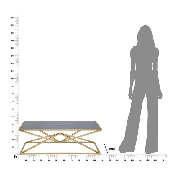 Конферентна маса с черен стъклен плот , 110 x 60 cm Piramid - Mauro Ferretti-image-2