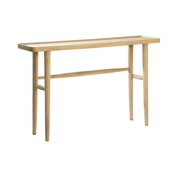 Конзолна маса от масивно манго в естествен цвят 30x120 cm Qiano – Light & Living