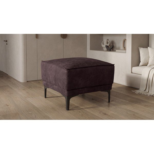 Кафява табуретка от изкуствена кожа Copenhagen - Scandic-image-4