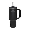 Черен термос със сламка от неръждаема стомана 1,18 l Quencher H2.0 FlowState Tumbler Black – Stanley