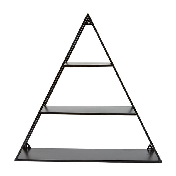 Черен триъгълен рафт - Villa Collection