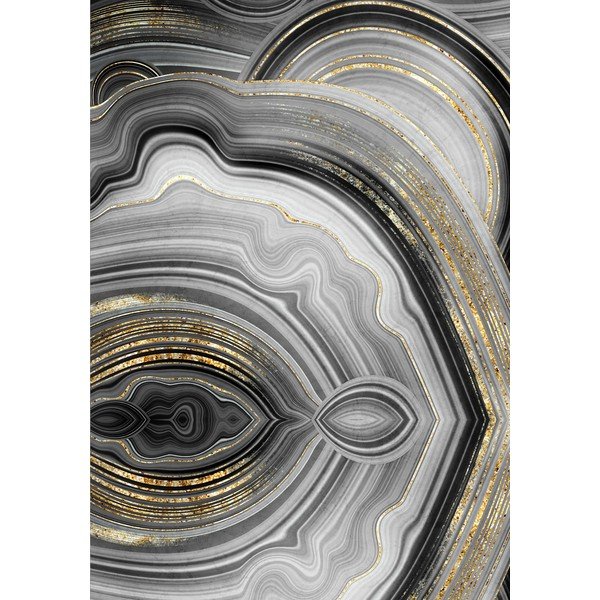 Сиви/ в златист цвят килими за баня в комплект 2 бр. 60x100 cm CT – Foutastic-image-2