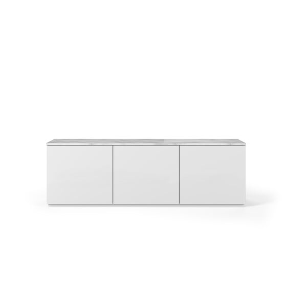 Нисък скрин с чекмеджета в бяло/сиво 180x57 cm Join - TemaHome