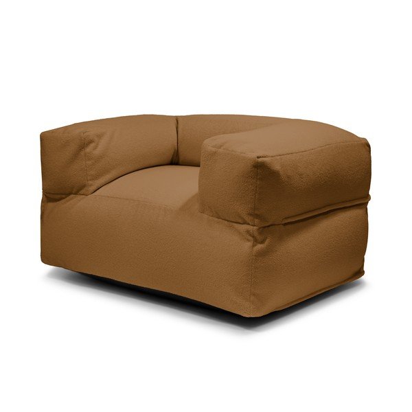 Кафяв пуф от букле MooG – SLOWDOWN