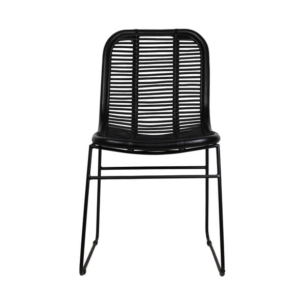 Černá jídelní židle z ratanu HSM collection