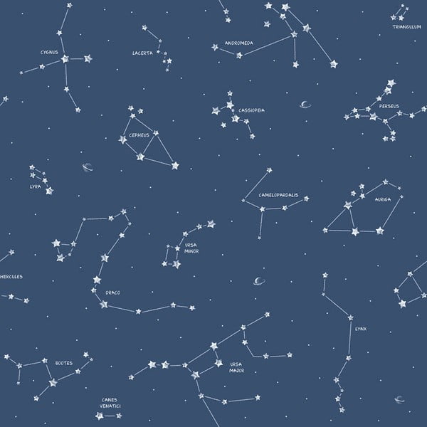 Хартиен детски тапет 10 м x 53 см Constellations – Vavex