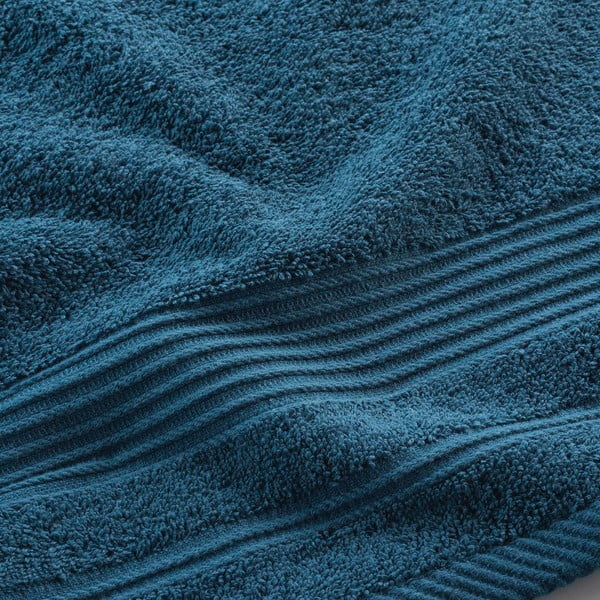 Тъмносиня памучна кърпа от тери 50x90 cm Tendresse – douceur d'intérieur-image-2