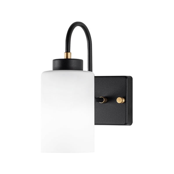 Черно-бял стенна лампа ø 10 cm Duzsuz – Opviq lights