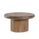 Кръгла масичка за кафе от масивно манго в тъмно естествен цвят ø 75 cm Lopez – Bizzotto