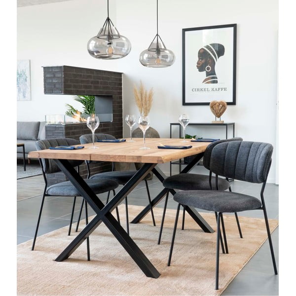 Трапезна маса с плот от масивен дъб , 140 x 95 cm Toulon - House Nordic-image-2