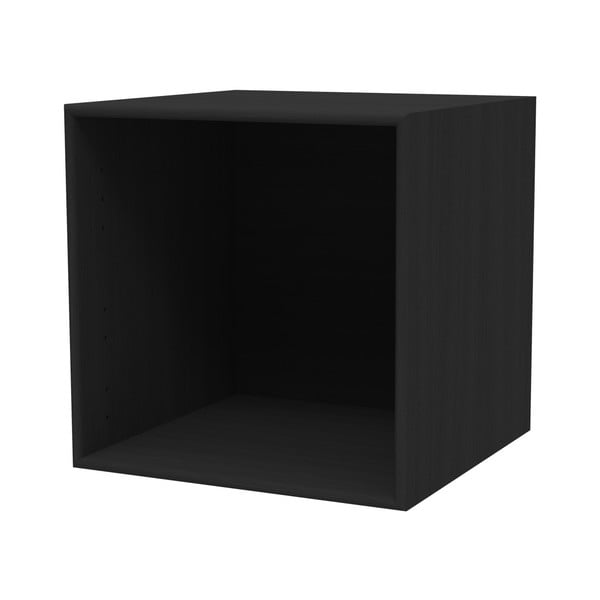 Черен стенен рафт WOOD AND VISION Choice, 39,7 x 39,7 x 25 x 25 cm - Wood and Vision
