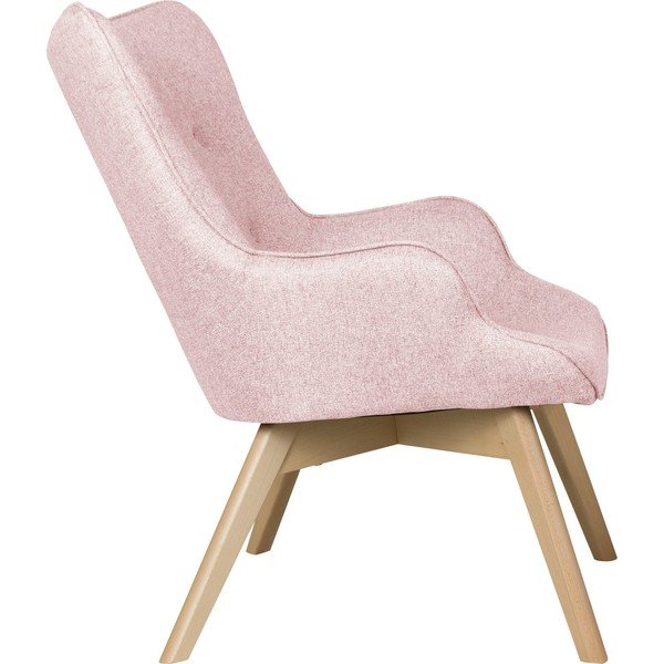 Светлорозово кресло Niko – Ropez-image-3