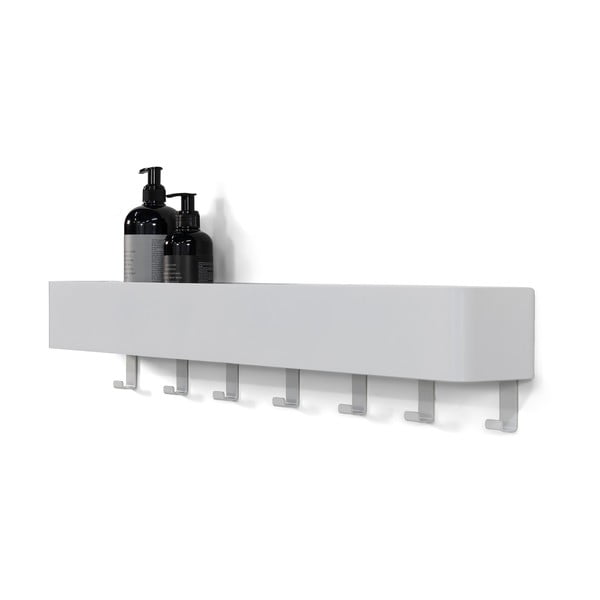 Бял стенен стоманен рафт за баня Multi – Spinder Design-image-2