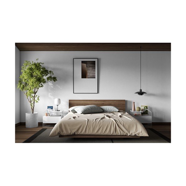 Кафяво легло Float, 160 x 200 cm - TemaHome-image-4