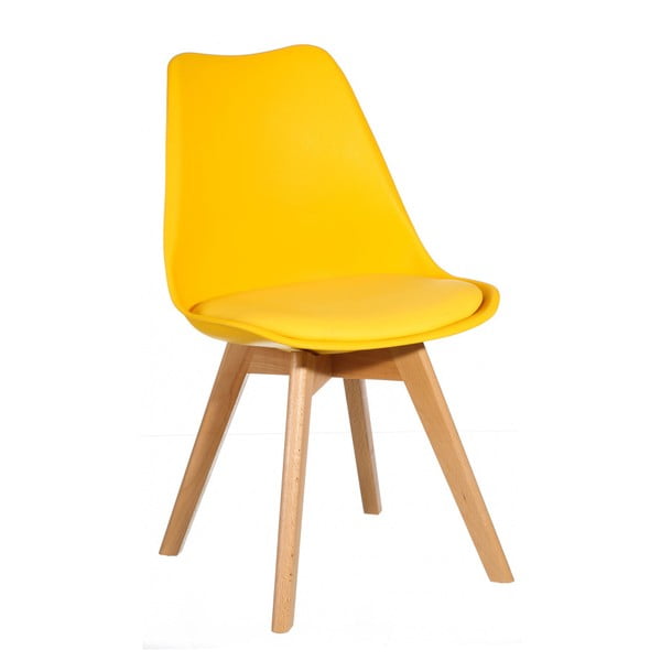 Žlutá židle Ixia Alvilda